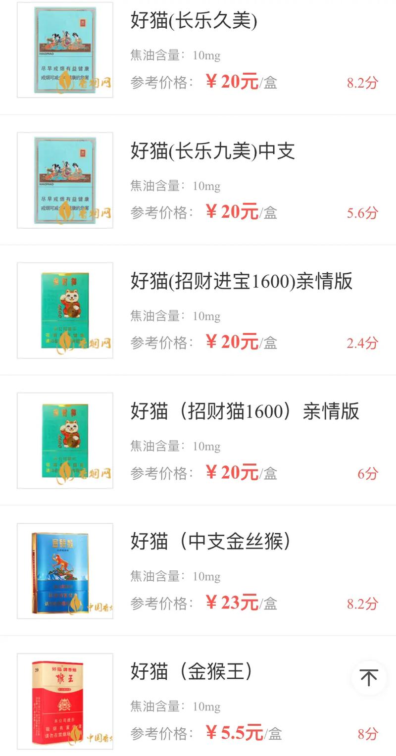 正品好猫香烟厂家【好猫香烟生产厂家】